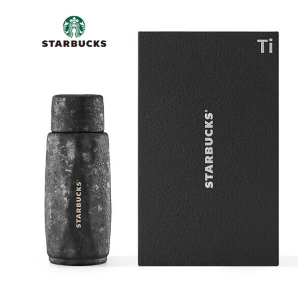 2026新ブランド！保証付 返品OK  海外限定 STARBUCKS スターバックス 黒 ブラック チタン タンブラー 箱付 320ml 水筒 保温 保冷 通勤 通学直飲み