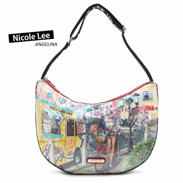数量限定！NICOLE LEE ニコールリー CSM16206 COZY STREET IN MILAN レディース イタリア ミラノ サコッシュ ショルダーバッグ スパンコール Nicole Lee（ニコールリー） 数量限定！NICOLE LEE CSM16206 COZY