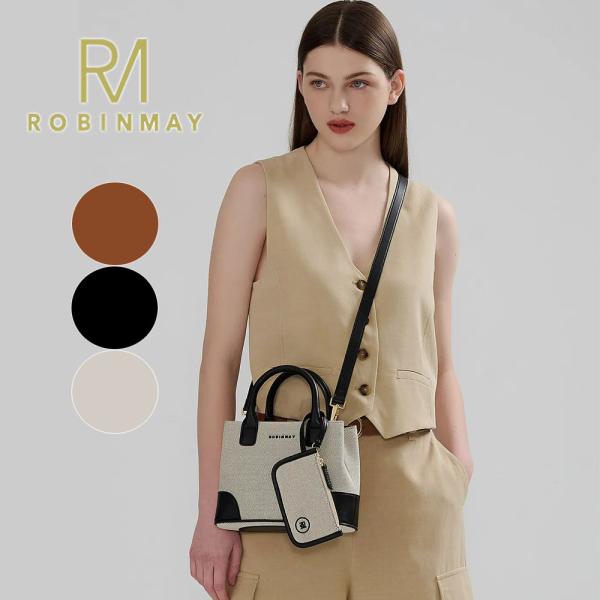 保証付 返品OK  正規品  2024 ROBINMAY ロビンメイ  WB083 レディース バイカラー リネンハンドバッグ スクエア型 麻 キャンバス ショルダー 小さめ ビーガンレザー ヴィーガン 人気 30代 40代 20代 SDGs サステナブル  小銭入れポーチ付 台湾 瑞?麻布手提包(M) ミニトート 保証付 返品OK 正規品 2025 ROBINMAY ロビンメイ WB083 レディース