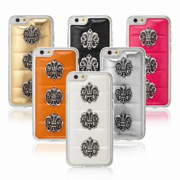 iPhone6s 6 対応 選べる6色 アイフォン6s 6 TPU ソフト ケース カバー スタッズ チャーム付 No002