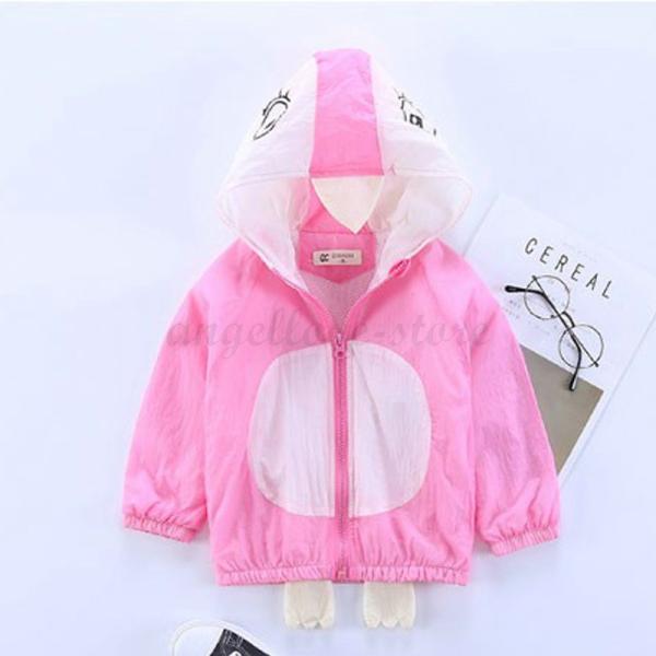 子供 長袖ラッシュガード 可愛い 女の子 男の子 日焼け止め パーカー80