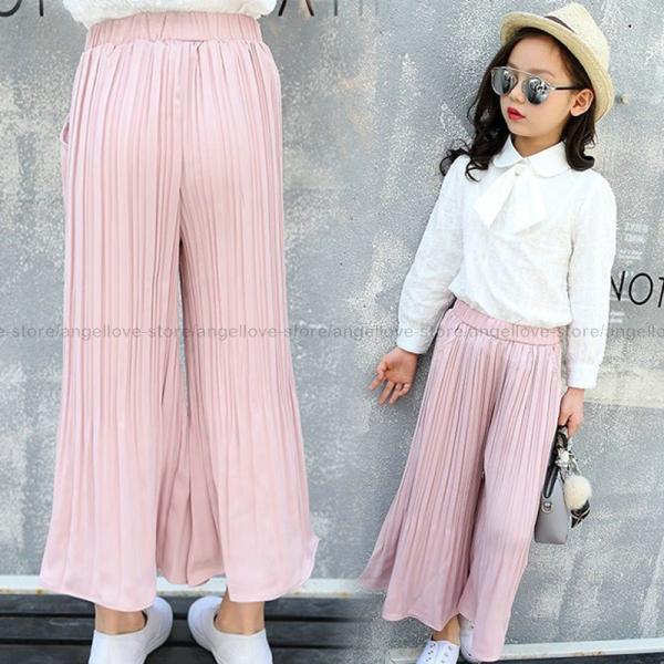 ガウチョパンツ キッズ 女の子 ガールズ ジュニア 子供服 ボトムス ワイドパンツ ゆったり 九分丈 9分丈 無地 プリーツ Buyee Buyee 日本の通販商品 オークションの代理入札 代理購入