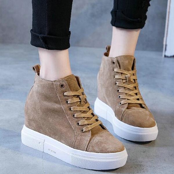 インヒールスニーカー レディース 本革 ヒールスニーカー 厚底 ハイカットスニーカー インヒール ウェッジソール スニーカー ベルト ショートブーツ 春夏 9nwypp 富士研磨 通販 Yahoo ショッピング