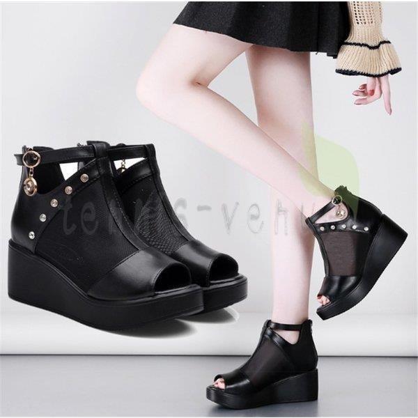 ブーツサンダル レディース ブーサン 厚底 サンダル シューズ スポーツサンダル ブーツ クロスベルト 美脚 Alllx 334 富士研磨 通販 Yahoo ショッピング