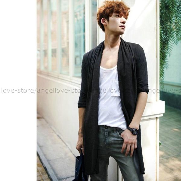 新品 人気 春夏 ロングカーディガン メンズ ロング丈 ショールカラー 長袖 無地 韓国風 秋 新作 2色 Buyee Buyee Japanese Proxy Service Buy From Japan Bot Online
