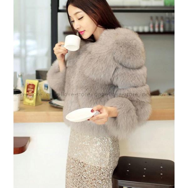 人気 毛皮コート レディース ボリュームファーコート フェイク フェイクファー ショート丈 ショートコート ふわふわ 秋冬 暖かい 優雅 結婚式 二次会 披露宴 Buyee 日本代购平台 产品购物网站大全 Buyee一站式代购 Bot Online