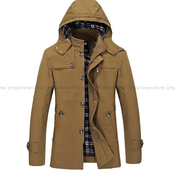 人気 スタイリシュ メンズ ジャケット 春 夏 スプリングコート トレンチコート ミドル丈 薄手 アウター コート メンズ 大きいサイズ フード取り外し可３色 Buyee Buyee Japanese Proxy Service Buy From Japan Bot Online