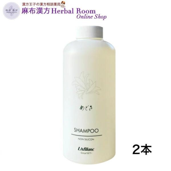 （リスブラン化粧品） めどき　シャンプー　500mL×2本　送料無料　スカルプ　頭皮　皮脂  ふけ　かゆみ　パサつき　ノンシリコン ※付け替えポンプ付