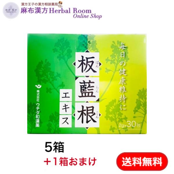 1箱おまけつき 板藍根エキス 2ｇ 30包 5箱セット ウチダ和漢薬 うがいにも 健康茶 板藍根 お茶 ばんらんこん 漢方 バンランコン フリーズドライ 送料無料 くすりのエンジェル 通販 Yahoo ショッピング