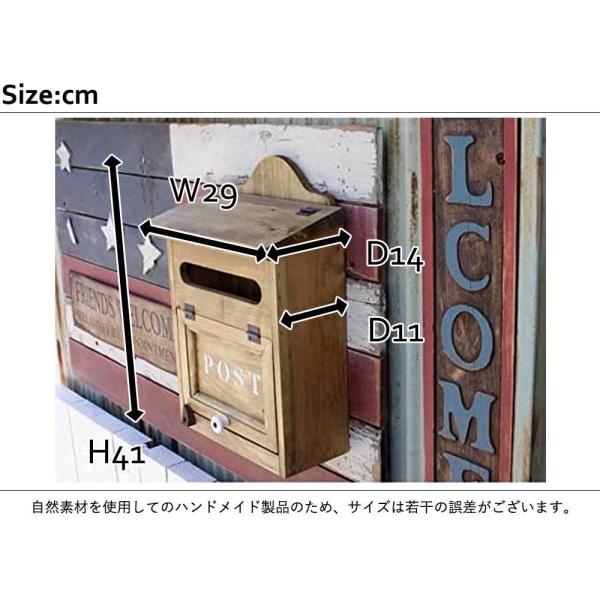 ポスト 縦型 Post ステンシルロゴ入り 白 アンティークブラウン カントリーmailbox 郵便受け 木製 ひのき 手作り 受注製作 Buyee 日本代购平台 产品购物网站大全 Buyee一站式代购 Bot Online
