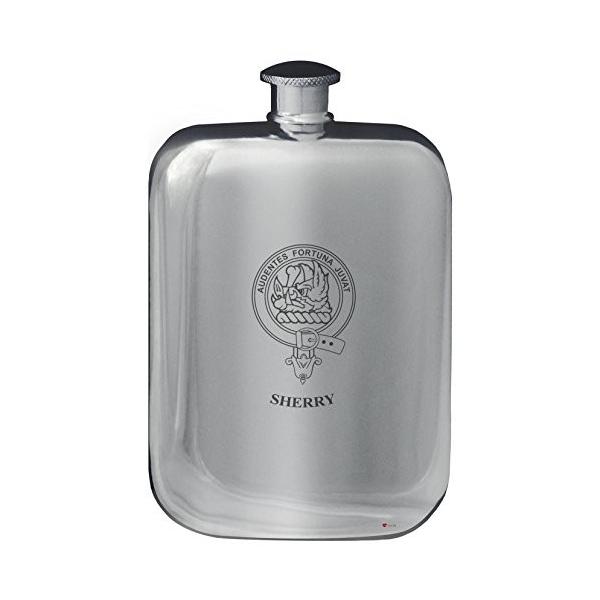 Design Pocket Rounded Pocket Sherry Family 6oz Polished Crest Crest 水筒 ジャグ タンク Flask Hip Pewter An00kqvovfs Angelsnow