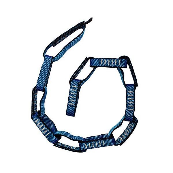 Fusion 爆安 Climb 12ループ個々のループデイジーチェーン5000ポンドテストステッチナイロンウェビング45 ブラック ブルー 0 75