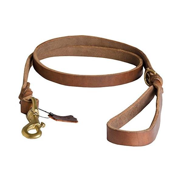 三つ編み付犬用リード 本革 ナチュラル 幅がmm 男女兼用 長さが180cm