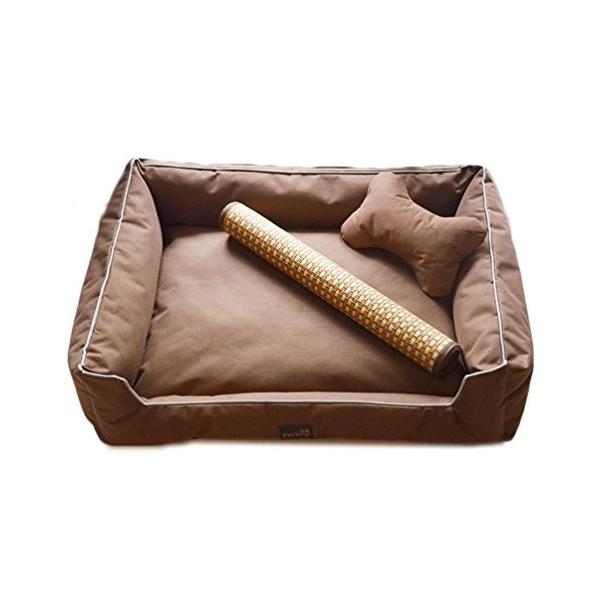 ペットベッド 迷彩柄 犬ベッド 猫ベッド 即納送料無料 枕付き オールシーズン 小中大型犬 毛がつけにくい素材 防湿 丈夫 耐噛み クッション性 滑り止め 防水