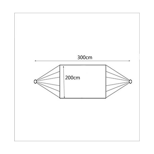 ハンモック 送料0円 屋外パラシュート布ダブルポータブルストレージハンモック 耐荷重約500ポンド 300 0cm F 色 7色オプション