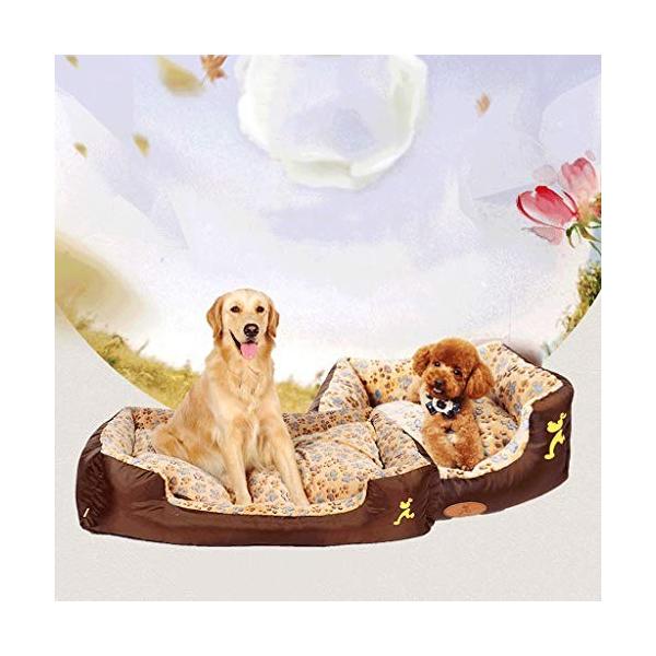大型 中型 小型犬に適したスクエアベッド取り外し式犬用ベッド ペットネスト犬用マット サイズ S ご予約品 S さいず