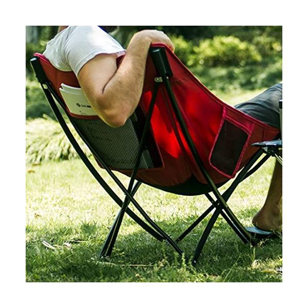 完売 折りたたみチェア 屋外折りたたみ椅子ポータブルシンプルマザールビーチキャンプスケッチガイド俳優ムーンチェア釣りスツール 色 Red 本物新品保証