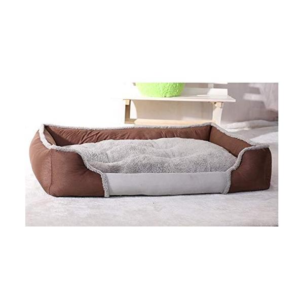 Sfhx 日本正規品 創造的な猫のトイレ砂 秋と冬の暖かい犬用ベッドのペットマットの通気性の犬小屋 Color M Size ブラウン