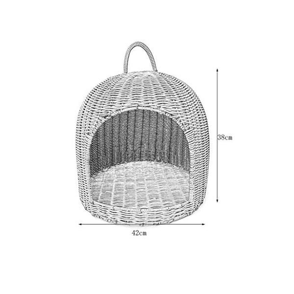 Jianxin ペットの巣 籐製猫用トイレ砂 犬小屋 ブランド激安セール会場 洗える 色 フォーシーズンズユニバーサル 3色 あらゆるサイズの猫と小型犬と猫に適し