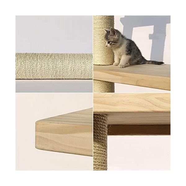 Mtkxsy 天山猫棚猫ツリートップtianliサイザル猫スクラッチコラム猫ジャンプ猫家具を通して猫登山フレーム純木二重行 猫用品 An07q35s6fd Angelsnow