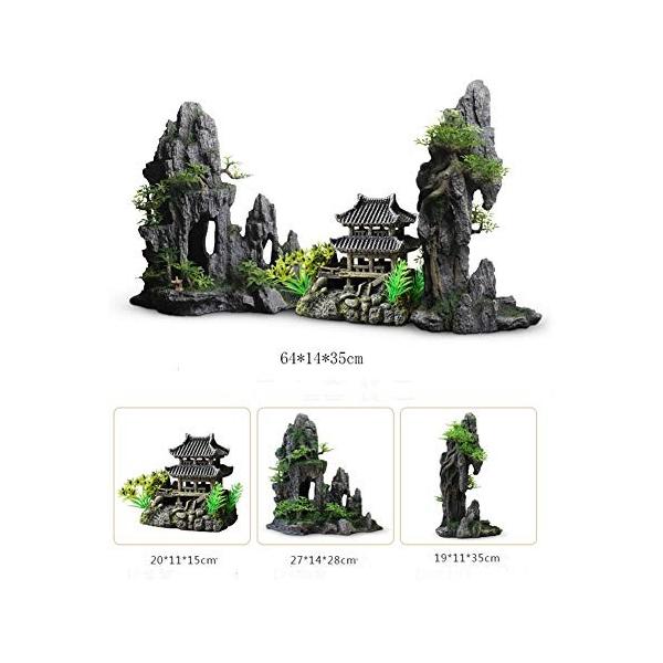 正規品販売 水族館の美化装飾rockery石の芝生セットシミュレーション水草の美化パッケージ水族館サイズの装飾品 Size 3 限定価格セール