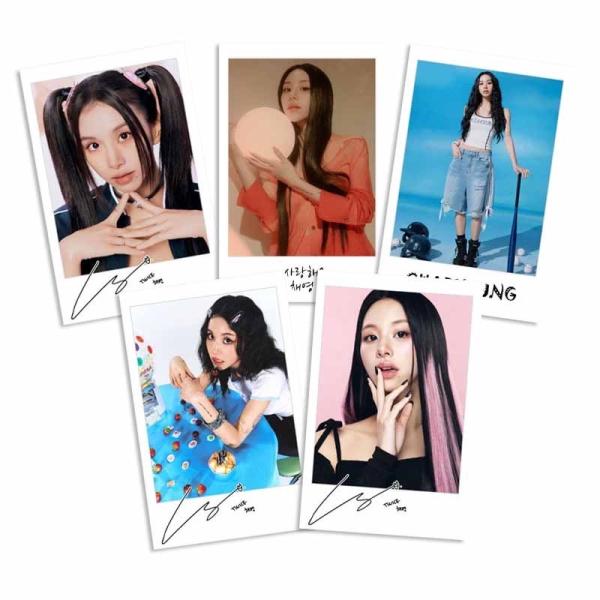TWICE チェヨン   トレカ & シールセット❤︎ チェヨン TWICE トゥワイス ラミネート トレカ 5枚セット 写真 韓流
