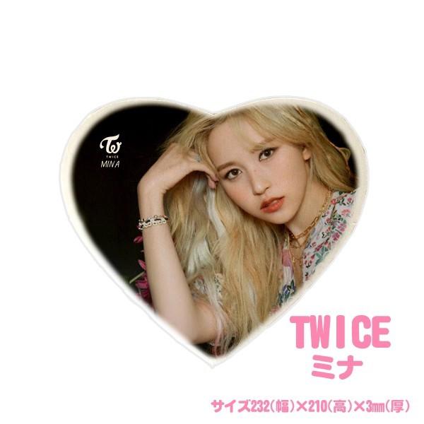 MINA ミナ TWICE トゥワイス マウスパッド ハート型 韓流 グッズ ed012