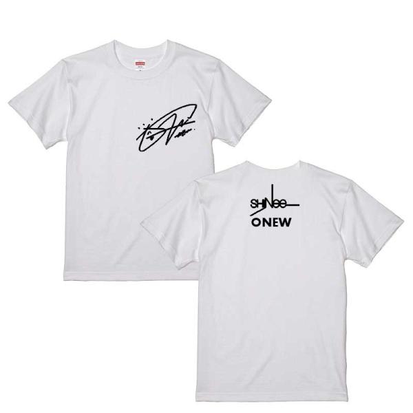 SHINee オニュ Ｔシャツ オニュ SHINee シャイニー Tシャツ 男女兼用 綿100％ ホワイト 韓流