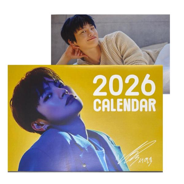 ★ピンで刺して壁にかけるタイプのカレンダーです。■カレンダー・韓流グッズ■サイズ：約40.5×29ｃｍ（開いた時）■材質：紙■韓国製