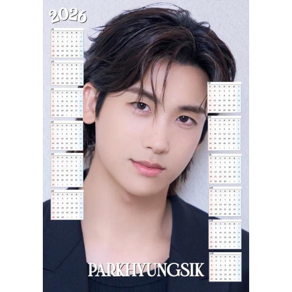 パクヒョンシク 2026 ラミネート カレンダー はがきサイズ 韓流 グッズ