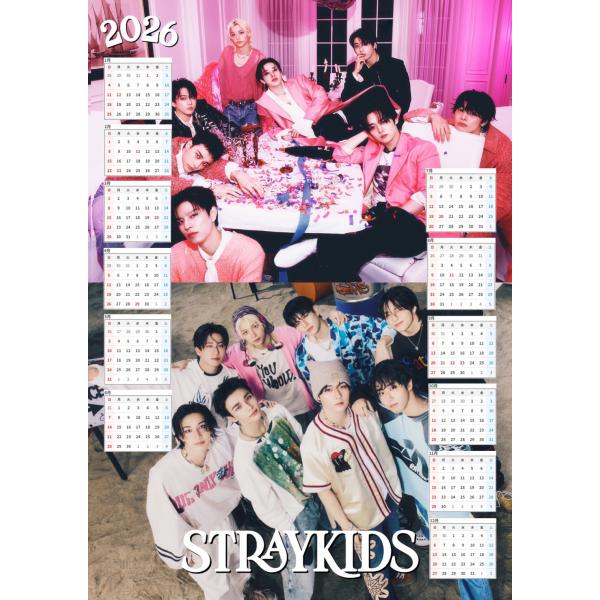 STRAYKIDS ストレイキッズ スキズ 2026 ポスター カレンダー 丸めて