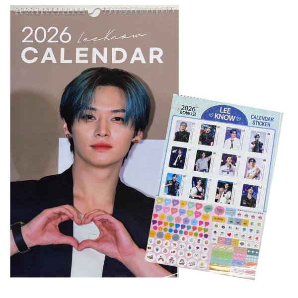 リノ STRAYKIDS スキズ ストレイキッズ 2026 壁掛け カレンダー