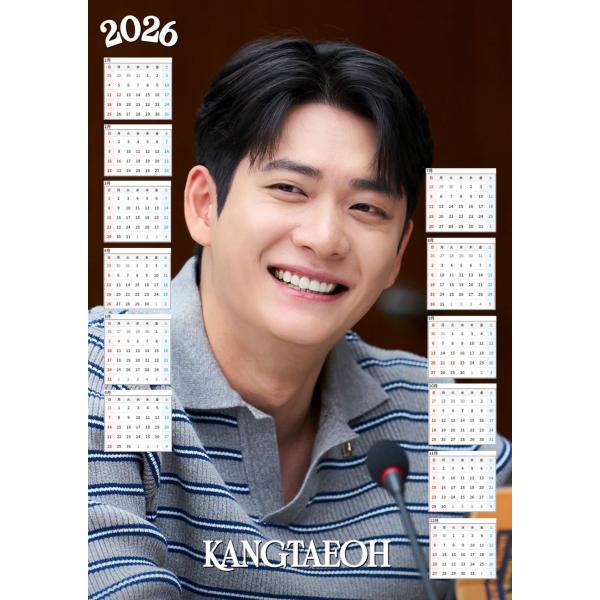 カンテオ 2026 ポスター カレンダー 丸めてお送り A3サイズ 30×42cm 韓