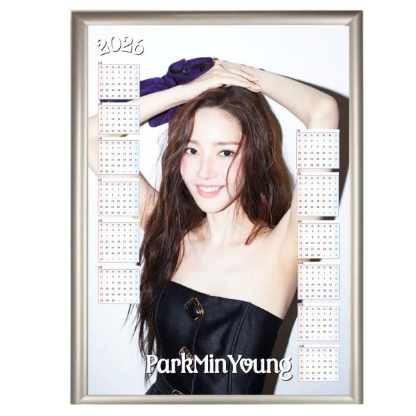 パクミニョン 2026 A4 フォトフレーム付き 壁掛け カレンダー 韓流