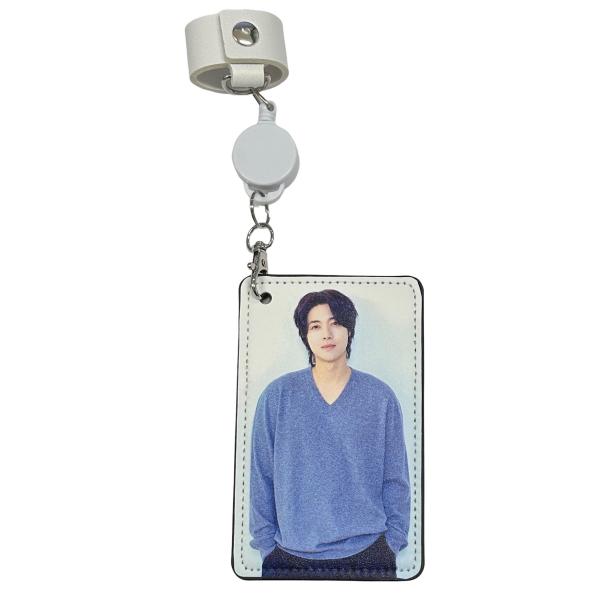 キムヒョンジュン パスケース キムヒョンジュン ICカードケース パスケース リール付き バッグ