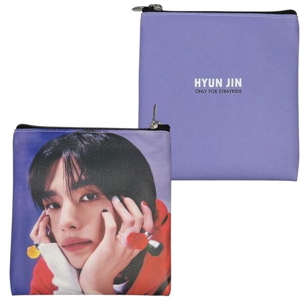 ヒョンジン　ミニポーチ　stray kids ヒョンジン StrayKids ストレイキッズ スキズ 柔らかい 合皮製 ミニ