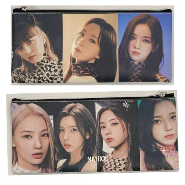 NMIXX エンミックス 柔らかい 合皮製 ペンケース ポーチ 小物入れ 韓流