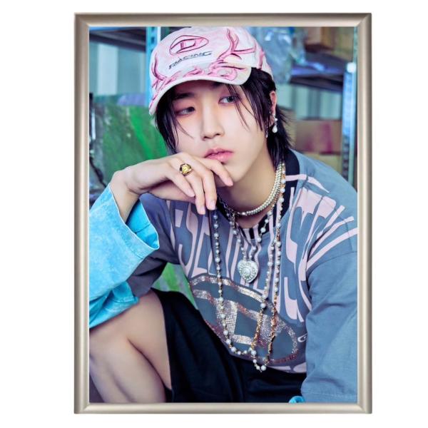 ハン StrayKids ストレイキッズ スキズ フォトプレート 額入り 写真 A4