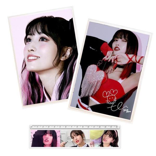 モモ TWICE トゥワイス ラミネート 下敷き＆ 定規 韓流 グッズ hr012-1
