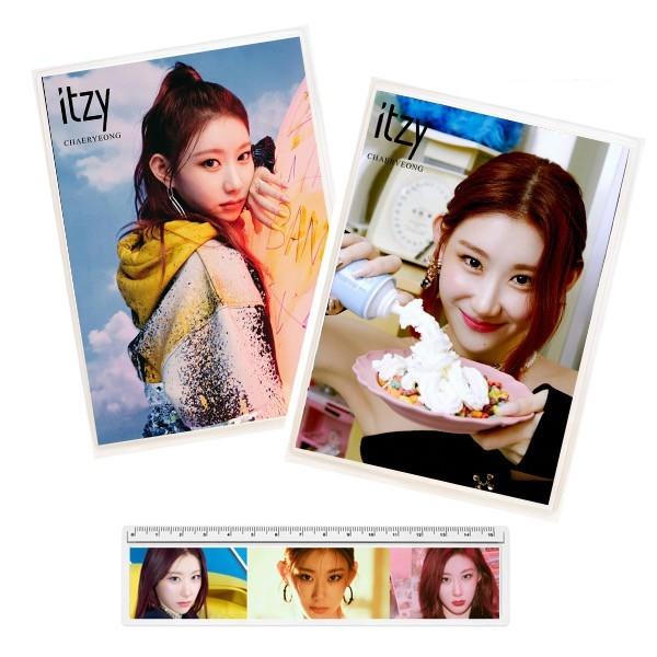 チェリョン itzy イッジ ラミネート 下敷き＆ 定規 韓流 グッズ hr030