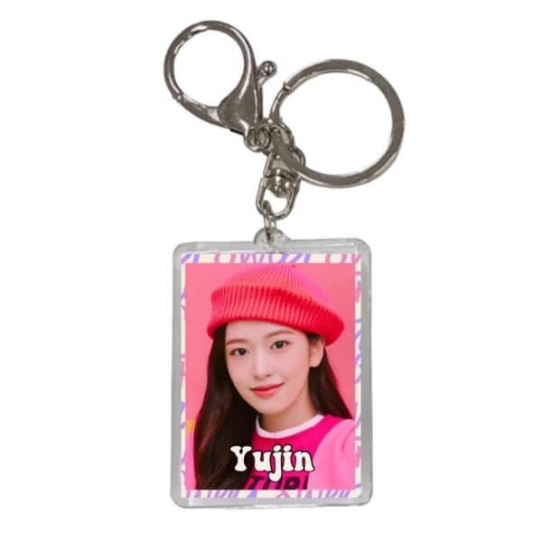 ユジン IVE アイヴ 両面 写真入り キーホルダー 韓流 グッズ js108-1