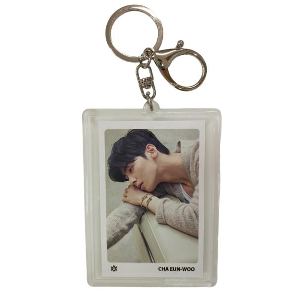 astro チャウヌ ラキ トレカセット キーリング IDカード チャウヌ ASTRO アストロ 両面 トレカ入り キーホルダー 韓流