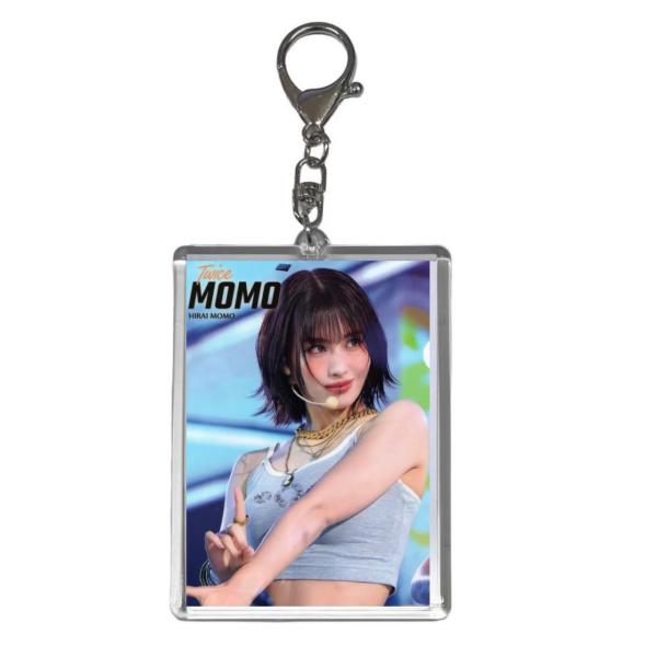 モモ TWICE トゥワイス トレカサイズ 写真入り キーホルダー 韓流