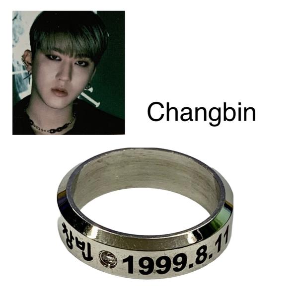 チャンビン Changbin スキズ STRAYKIDS ストレイキッズ 刻印 リング