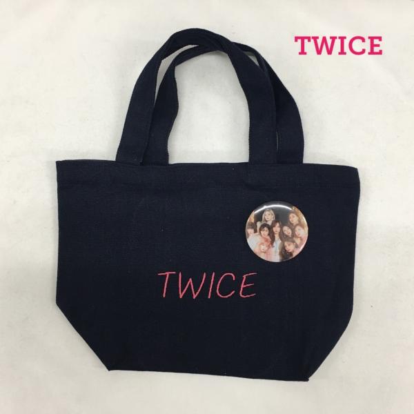 TWICE バッジ付きトートバッグ TWICE JIHYO バッジ付きトートバッグ ダヒョン DaHyun TWICE