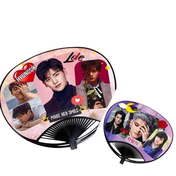 【408】【貴重】ピョンウソク ビョンウソク うちわ ビョンウソク ピョンウソク うちわ アイドル