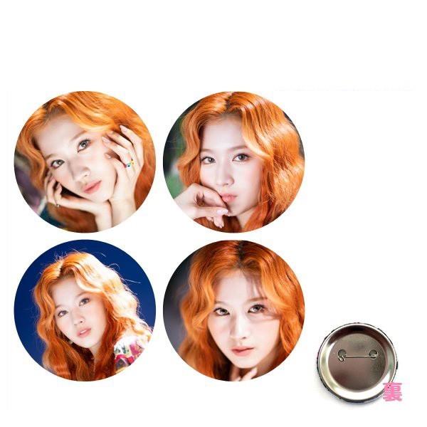 TWICE サナ SANA 缶バッジ 缶バッチ セット 4個セット SANA サナ TWICE 缶バッチ バッジ 韓流 グッズ na002-33