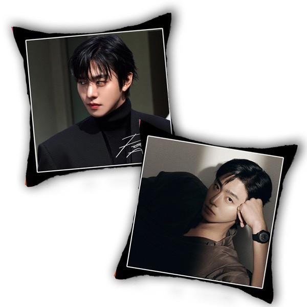 ■クッションカバー・韓流グッズ両面に写真がプリントされたクッションカバーです。洗濯できます。(手洗いまたはドライ）■サイズ：約39×39cm■布製（韓国製）■店舗連絡先：アンジーソウル0276-55-6707【店舗に在庫があればすぐにお送り...