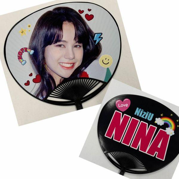 NiziU ニジュ NINA ニナ レギュラーサイズ うちわ 写真入り 韓流