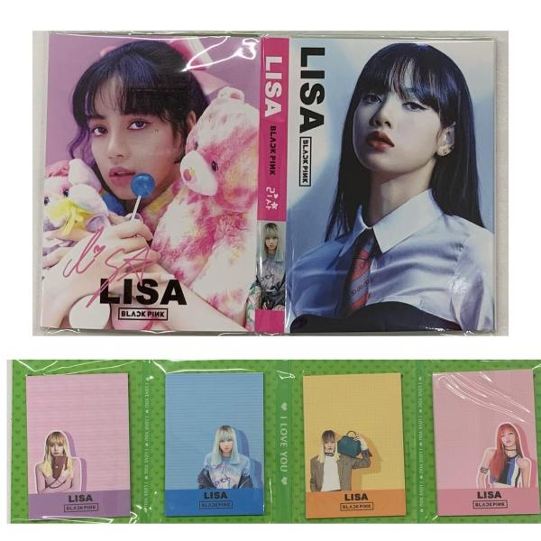 BLACKPINK グッズ CD まとめ売り リサ ロゼ バッグ ペンラケース BLACKPINK リサ LISA ブラックピンク 4連 メモ帳 韓流 グッズ sd053-5